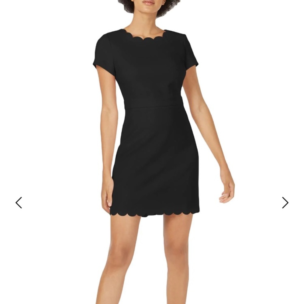 Maison Jules Black Scallop Dress!